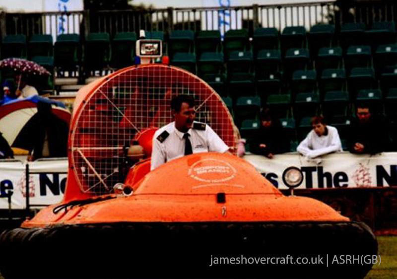 Association of Search and Rescue Hovercraft (Great Britain) - Giving a demonstration at HMS Sultan summer show (Paul Hiseman).